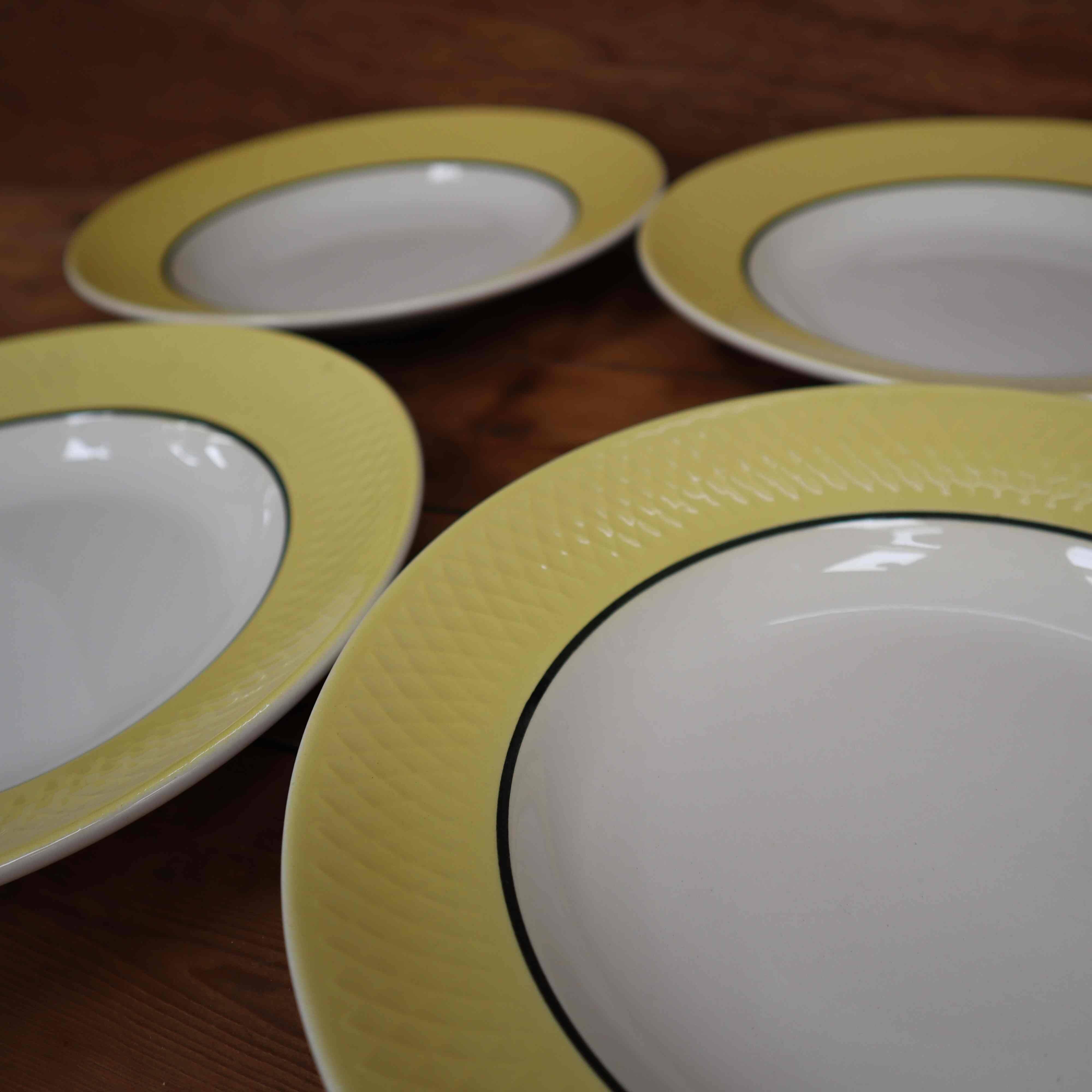 Set of 6 “Orchies Moulin des Loups” soup plates