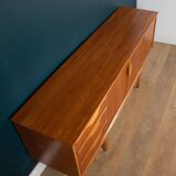 Retro teak 1960s jentique sideboard with folded handles