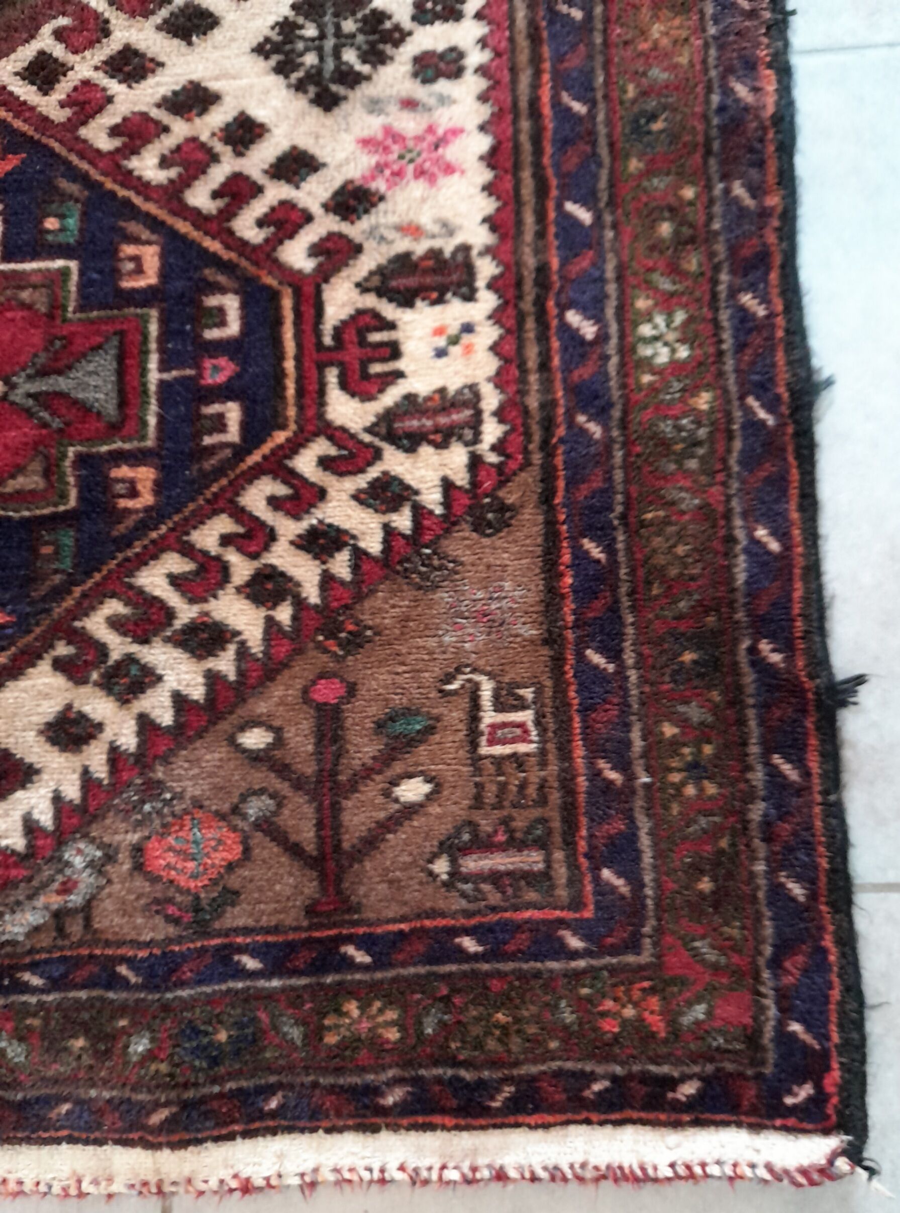 Hand-knotted Caucasian rug 94x150cm