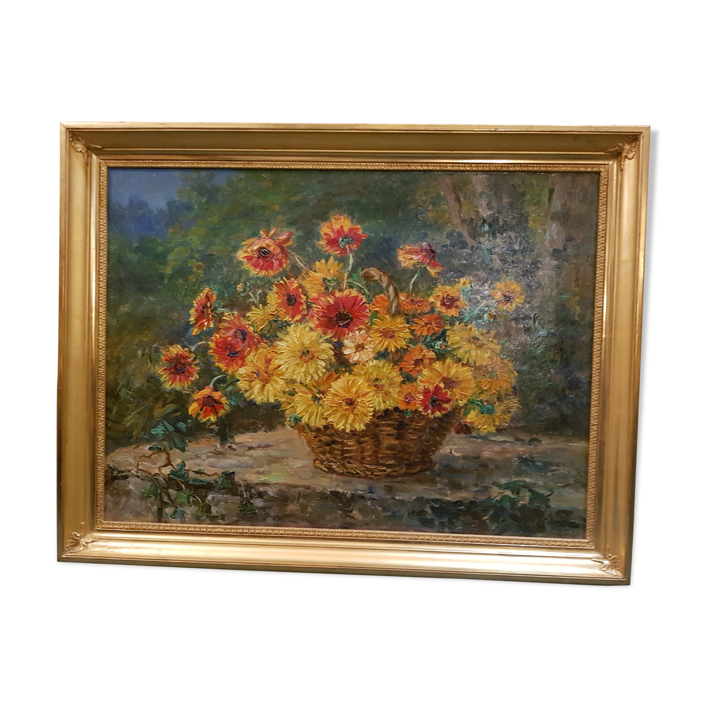 Painting Still Life with bouquet