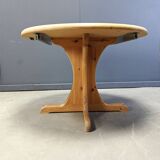 Rainer Daumiller style pine wood dining table, 1970s