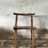 Grande chaise ou fauteuil en teck ancien H84 L60