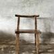 Large old teak chair or armchair H84 L60