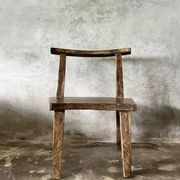 Large old teak chair or armchair H84 L60