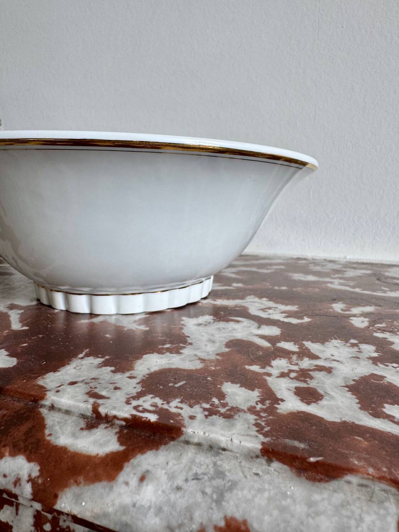 Limoges porcelain salad bowl