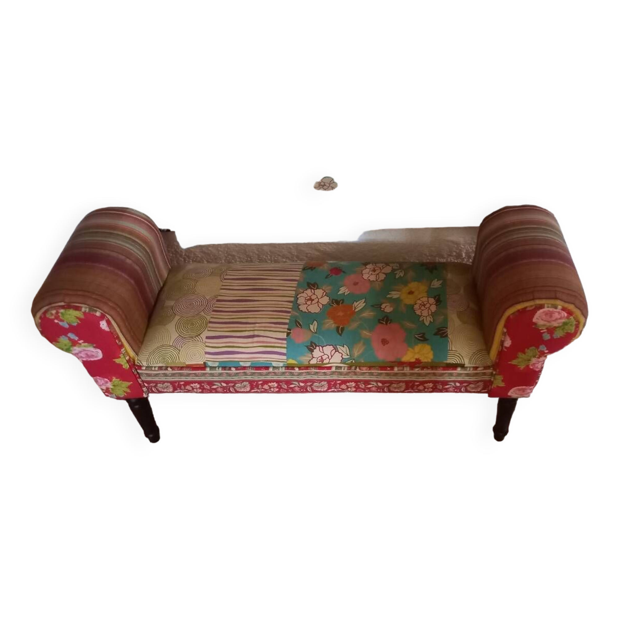 Bohemian chic decorative bench/end of bed