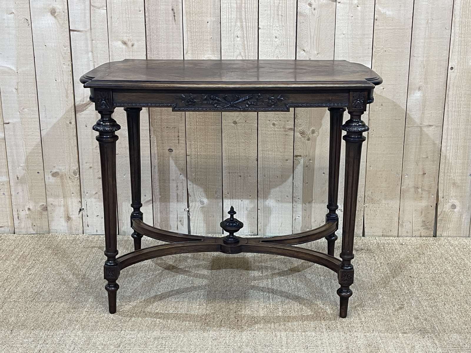 Table desk-Pedestal table style Louis XVI early twentieth century in beech