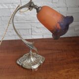 Art deco and bronze lamp