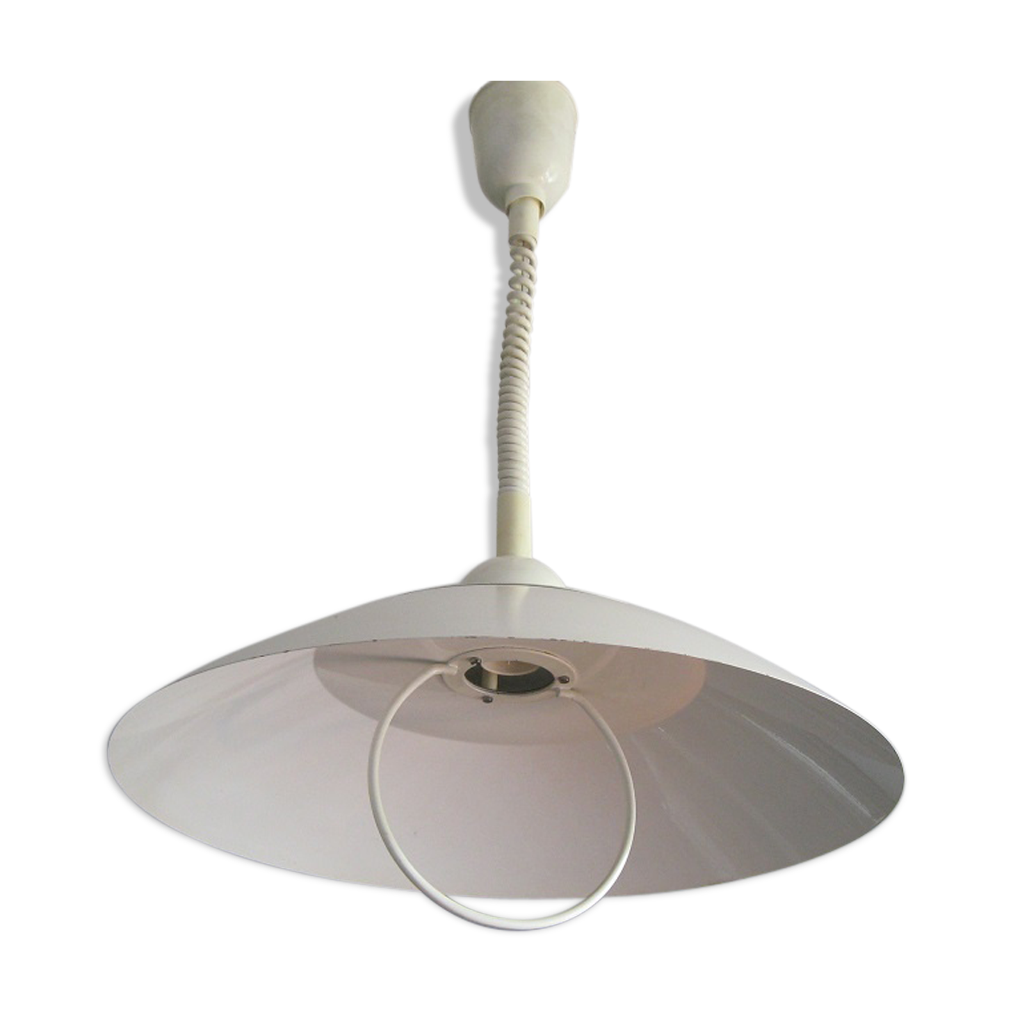 Hanging chandelier Pendel white metal