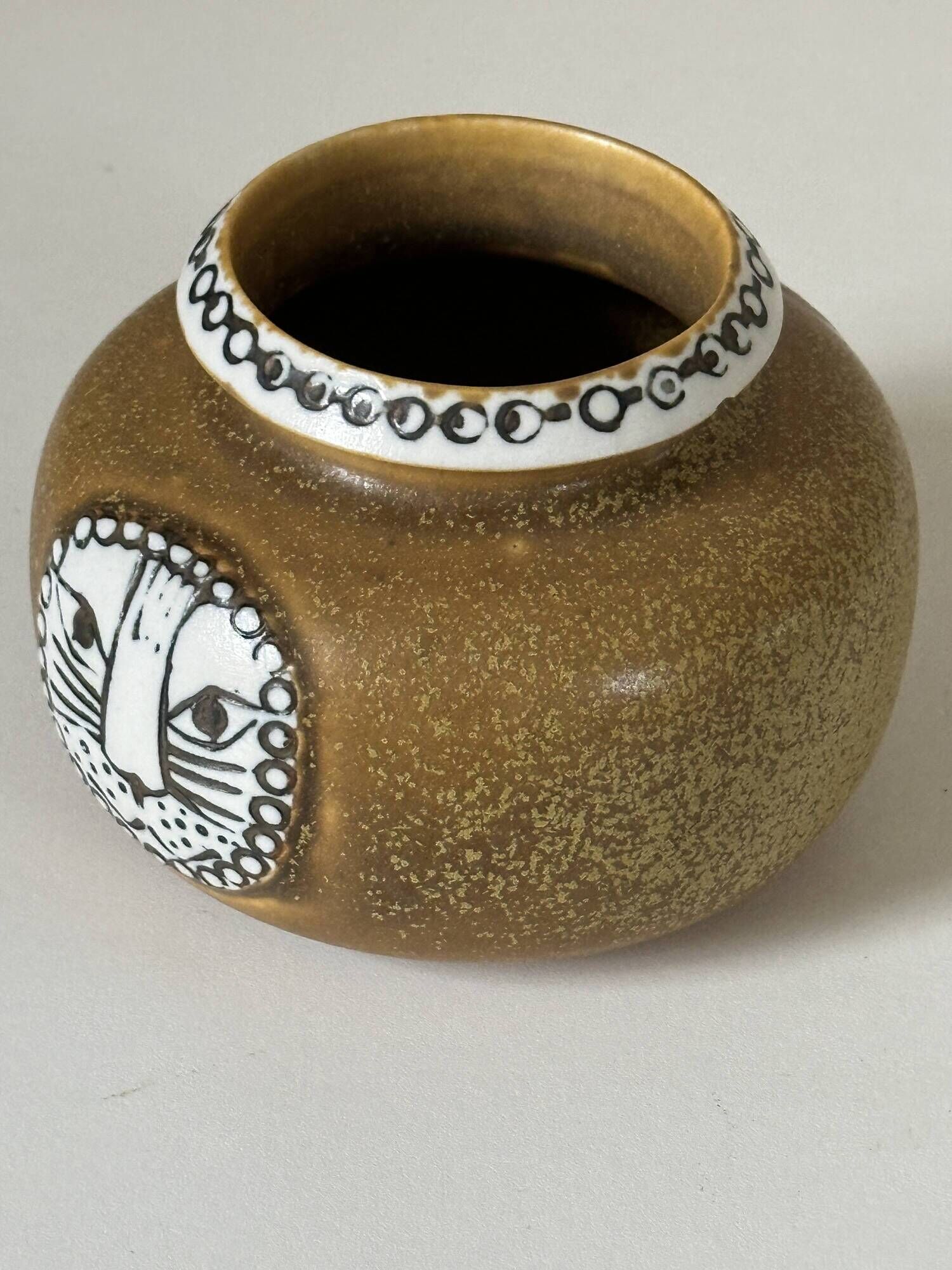 Vase céramique Lisa Larson Gustavsberg design années 60