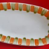 2 hand-painted ravier. Gien 70s