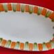2 hand-painted ravier. Gien 70s