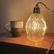Vintage chiseled glass lamp