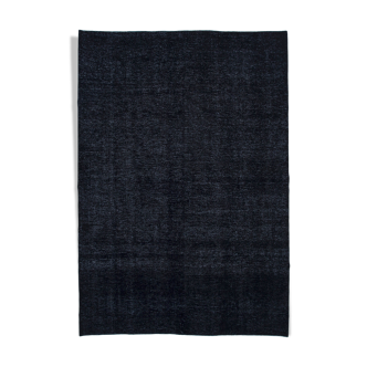 Tapis en laine noire persane surteinte 290 cm x 427 cm