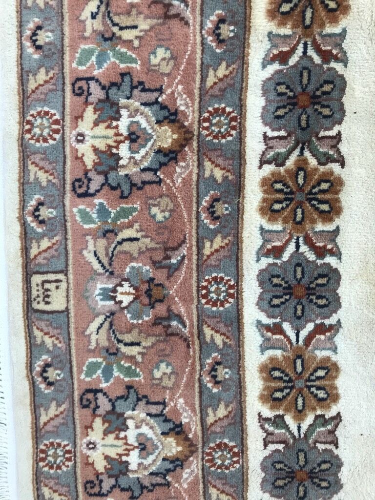 Carpet pakistani Karachi wool and silk 155 x 248 cm