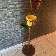 Very beautiful vintage plant stand lamp