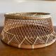 Large XL basket in braided rattan
