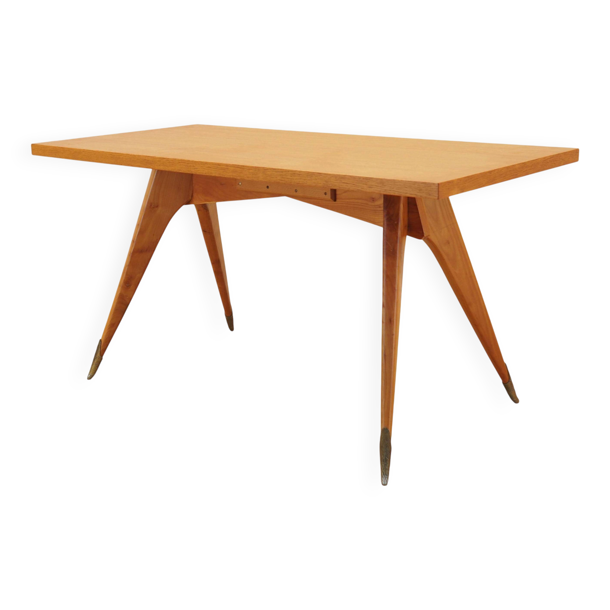 Oak desk, Italian design, 1970s, manufactured in Italy