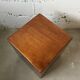 Tabouret cube en bois vintage, circa 1980