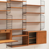 3-Piece wall unit by Nisse Strinning for String, Sweden, 1960s