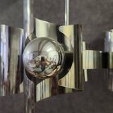Vintage ceiling light with 4 lights, space age design.