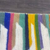 Handmade artisan rug in ochre, size 1.5/2.5 m.