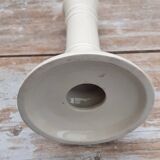 Set of 3 earthenware candlesticks from Villenauxe