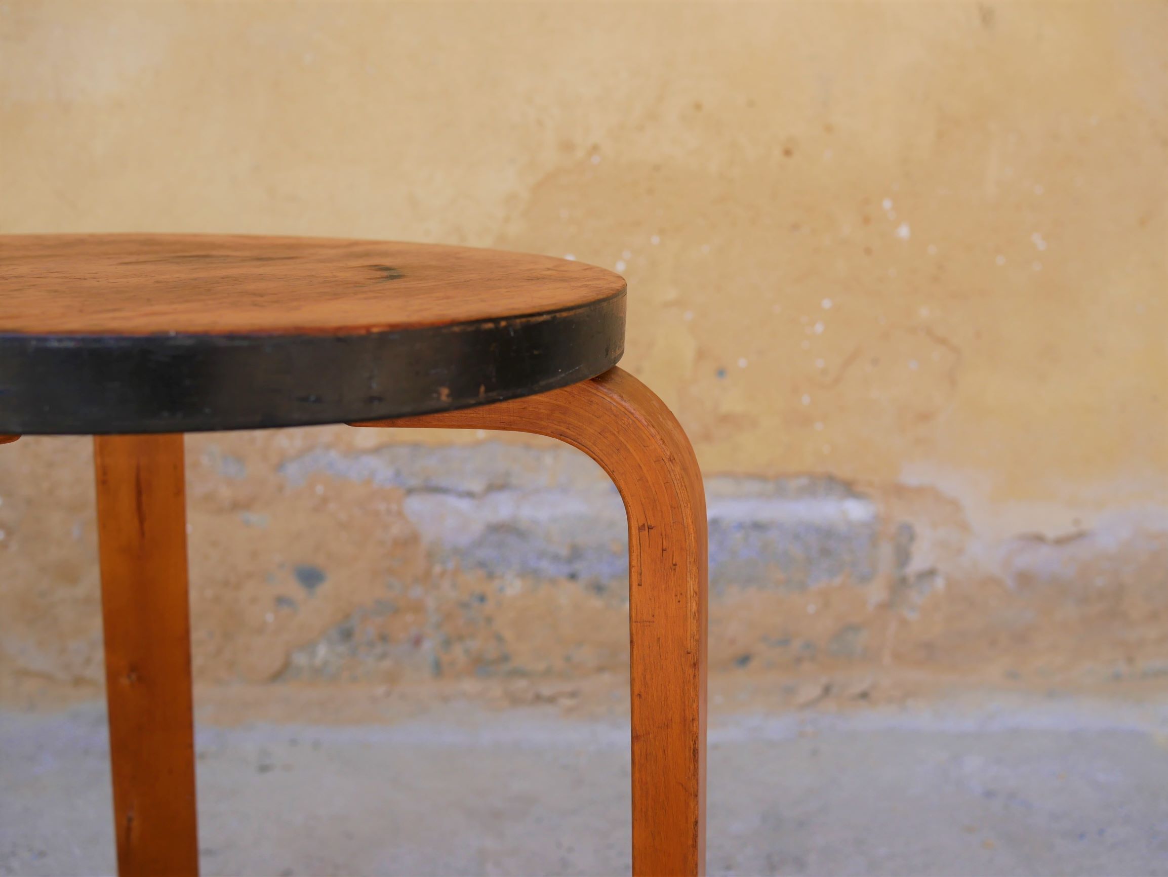 Scandinavian stool by Alvar Aalto for editions Finmar, 30 years