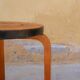 Scandinavian stool by Alvar Aalto for editions Finmar, 30 years