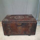 Chest covered with leather and nails