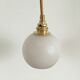 Vintage opaline golden thread walking lamp