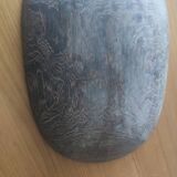 Wenge monoxyl carved dish decorated with fish