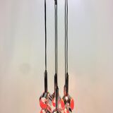 Suspension en métal chromé par Raak Amsterdam 1960 's
