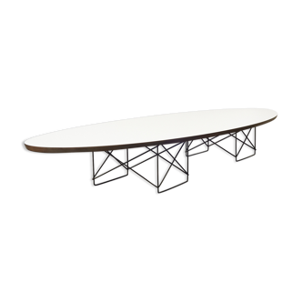 Herman Miller white ETR coffee table designed by Charles and Ray Eames,1951