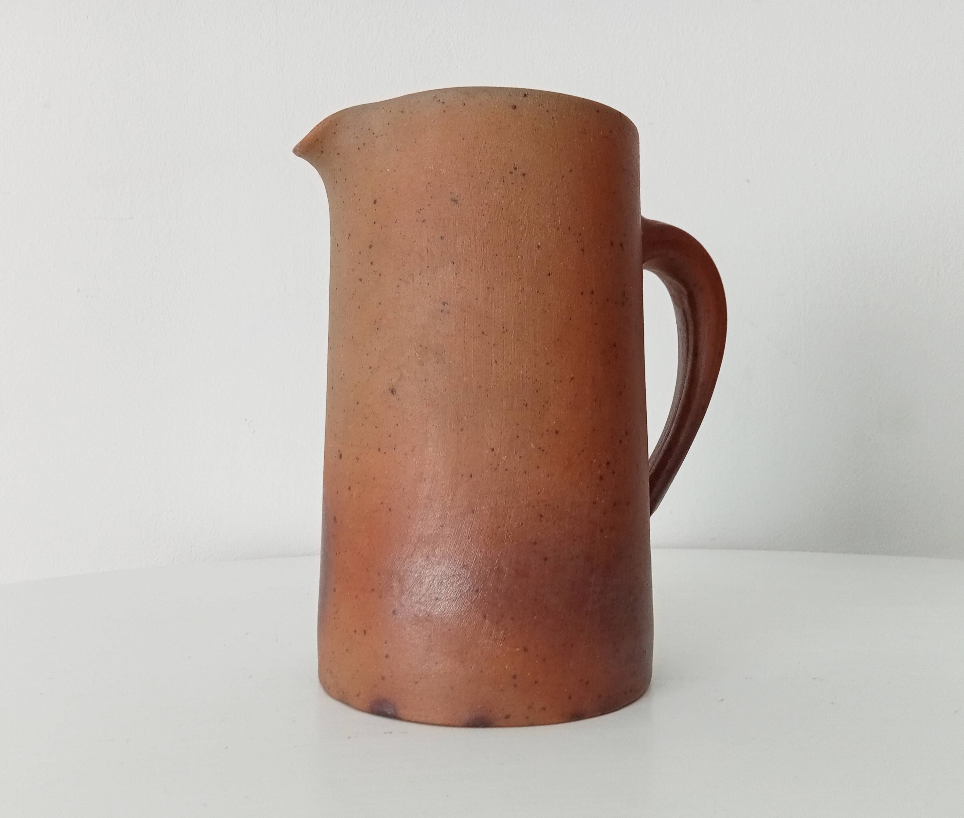 Antique stoneware pitcher