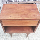 Scandinavian teak bedside table, 60s