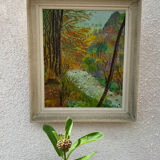 Peinture forêt riveraine