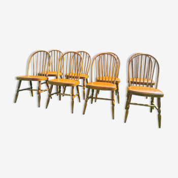 Set of 8 Baumann bistro chairs