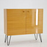1970s Upcycled Birch Cabinet, Czechoslovakia - very good original conditon with minor signs of use -