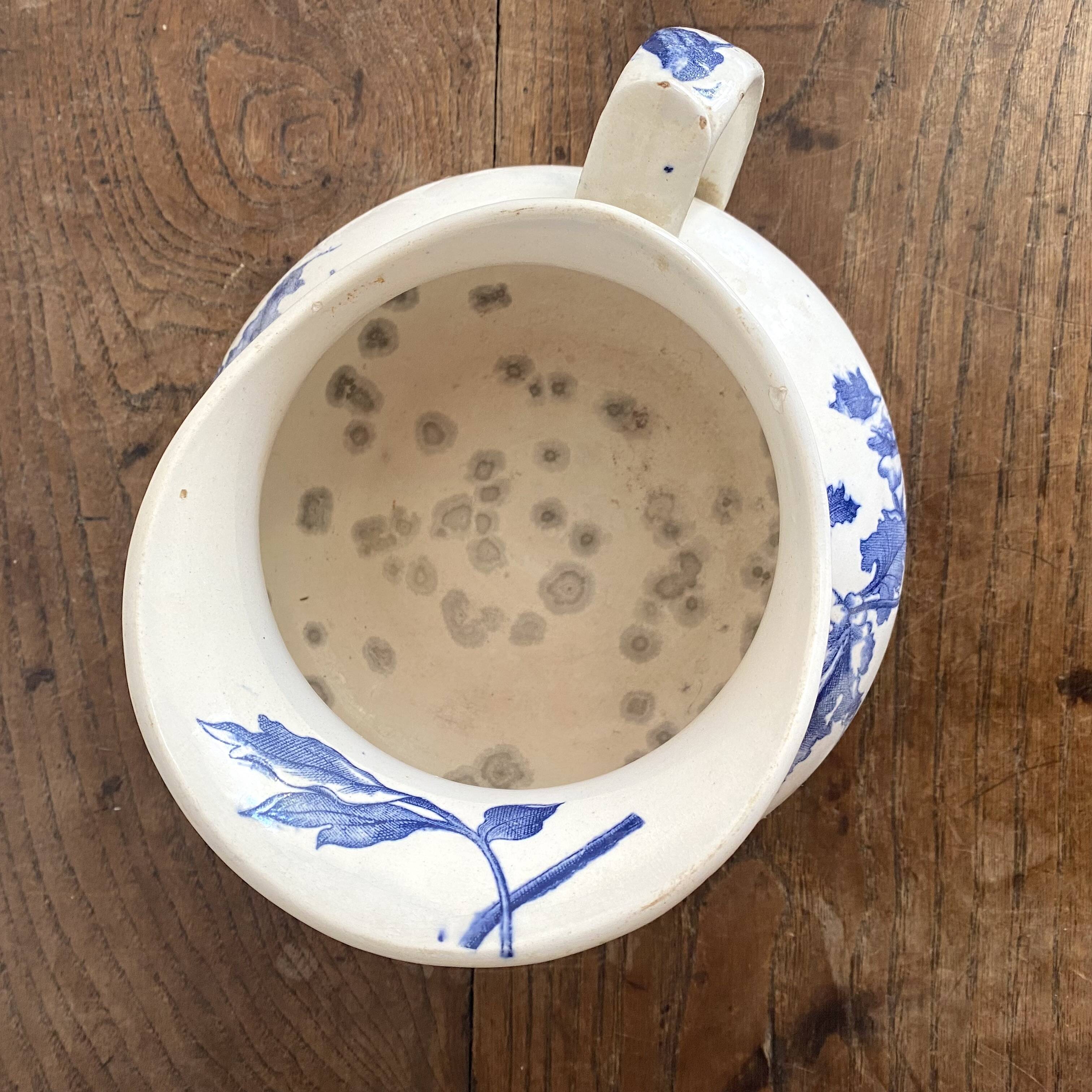 pitcher, jug in cobalt blue ironstone