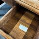 Vintage American wooden desk / desk with roll-up door