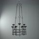 Antique wrought iron chandelier A. Gerardi Italy 19th century