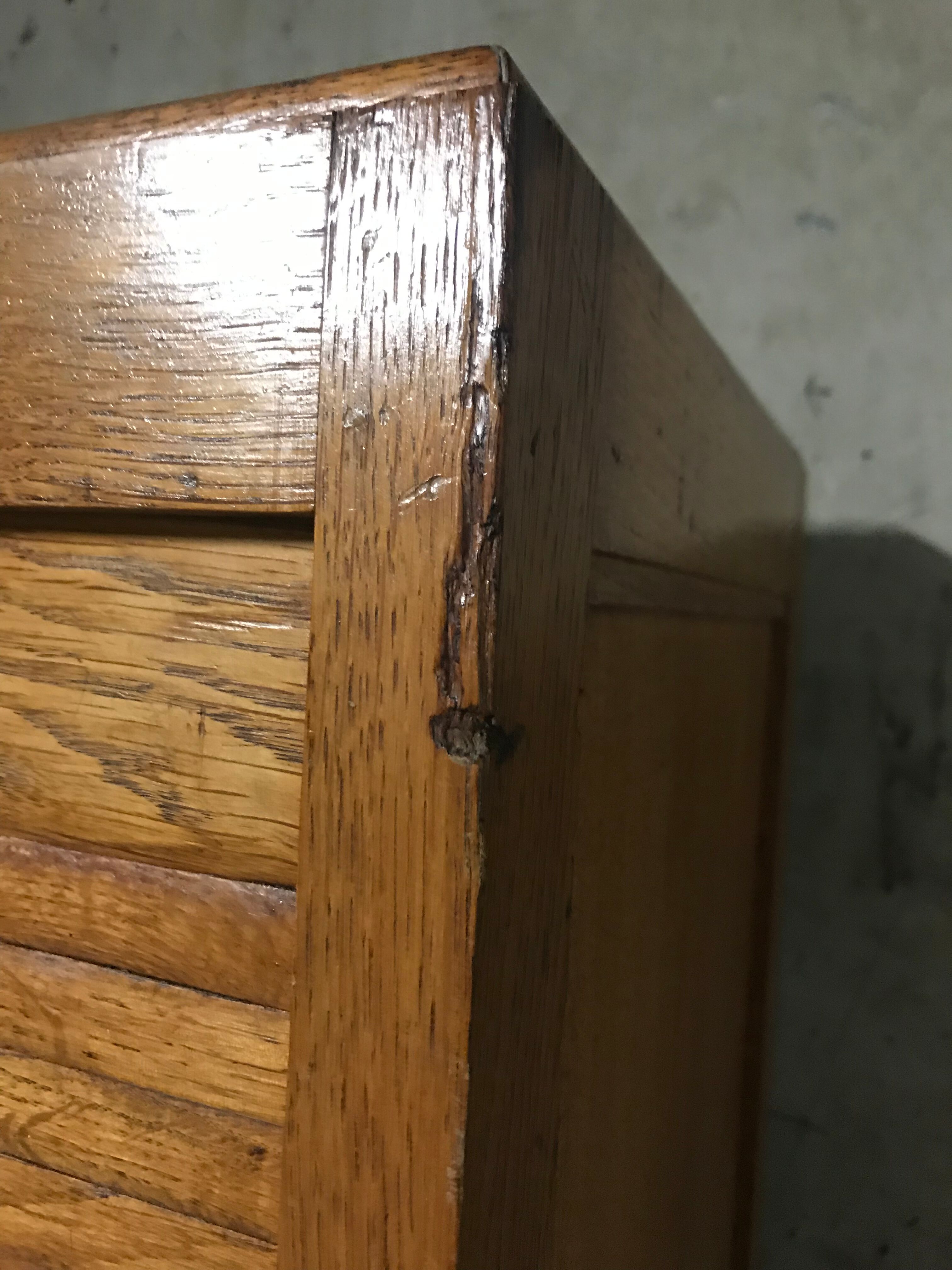 Notary oak filing cabinet