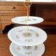 Antique porcelain cake stand