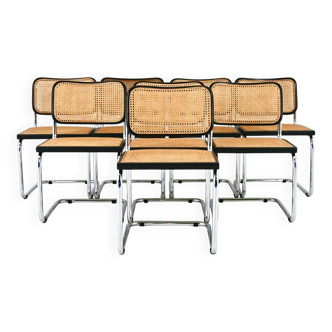 Ensemble de 8 Chaises de salle à manger modèle B32 de Marcel Breuer