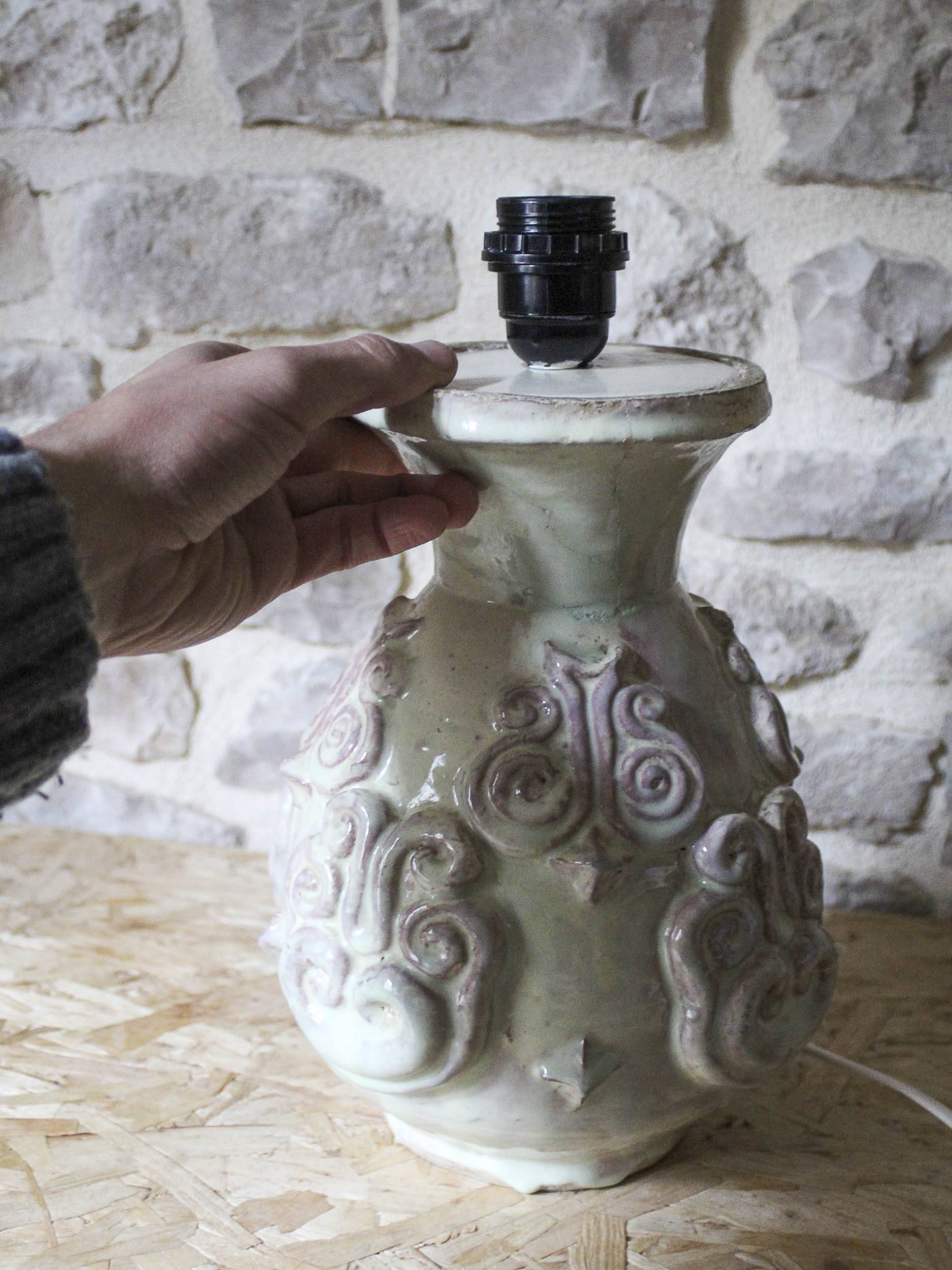 Jean Austruy ceramic lamp base