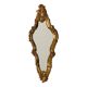 Vintage Baroque-Style Crested Mirror, Classic Gold, France, 62 cm
