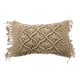 Nude pink braided macramé cushion 40x60 cm