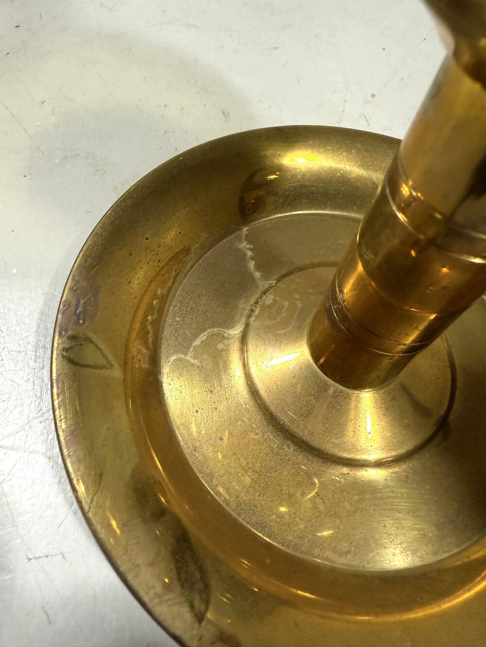 Peter Jensen Copenhagen brass candle holders Denmark 1960’s