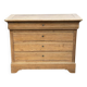 19th century Louis Philippe solid oak chest of drawers, renovated